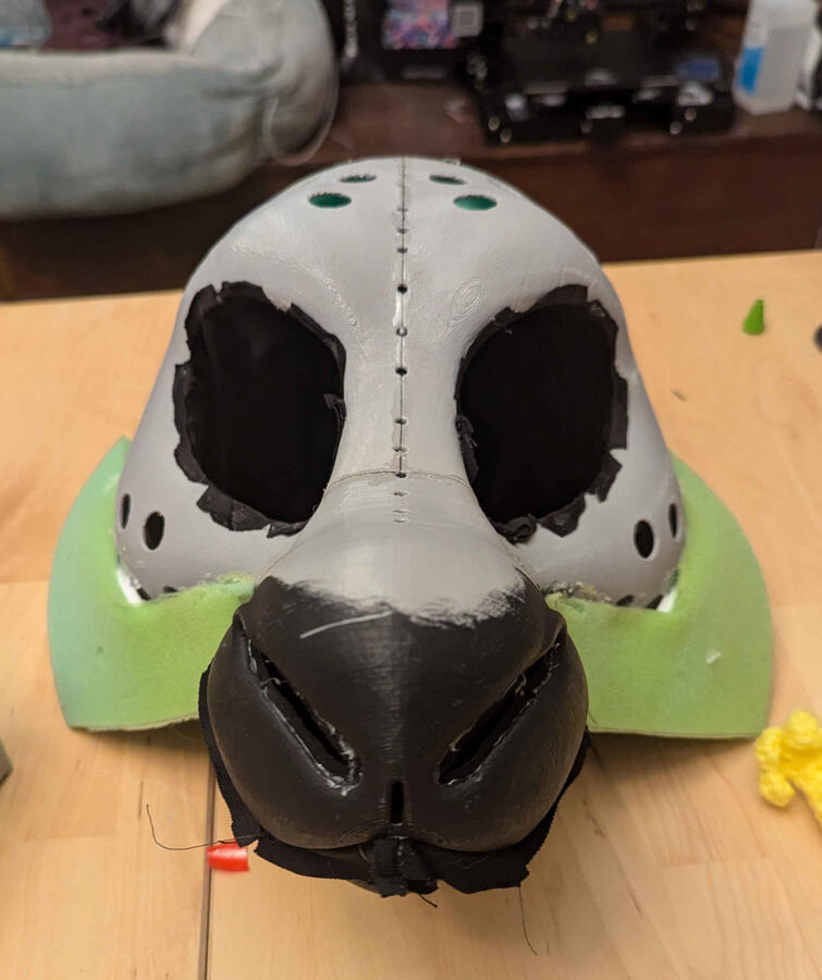 re-positioned fluff foam