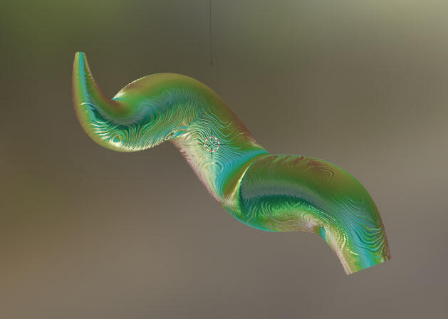 I plan on using a tri-color filament and attempted to render the horns in similar colors