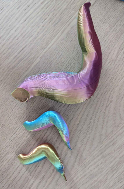 Test prints flipped over