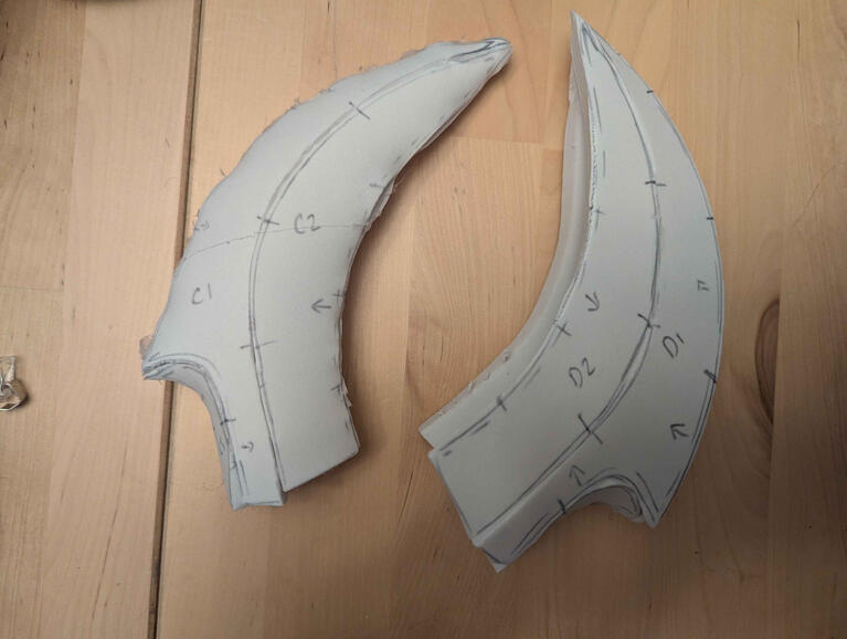 Failed EVA horns